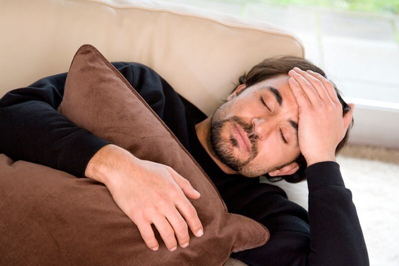 Discomfort caused by prostatitis