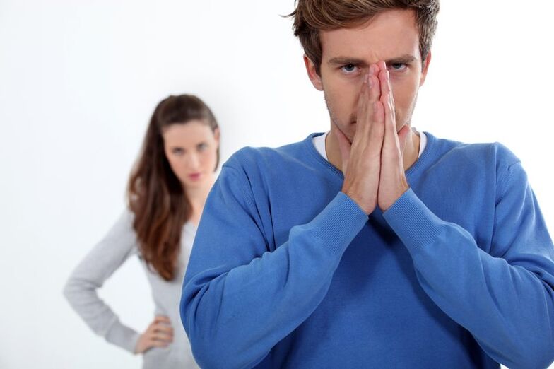 Man upset by prostatitis symptoms